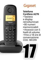 Gigaset - Telefono Cordless A270
