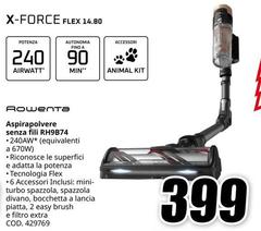 Rowenta - Aspirapolvere Senza Fil RHB74