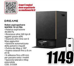 Dreame - Robot Aspirapolvere Matrix 10 Ultra