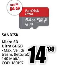 Sandisk - Micro SD Ultra 64 GB
