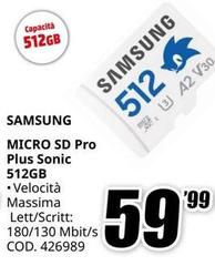Samsung - Micro Sd Pro Plus Sonic 512gb