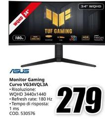 Asus - Monitor Gaming Curvo Vg34vql3a