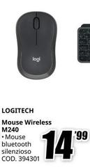 Logitech - Mouse Wireless M240