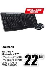 Logitech - Tastiera + Mouse Mk 270