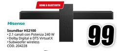 Hisense - Soundbar HS2100