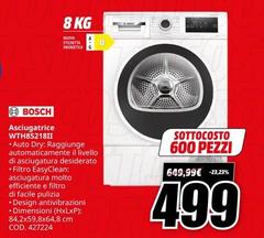 Bosch - WTH89271811 asciugatrice Libera installazione Caricamento frontale 8 kg A++ Bianco