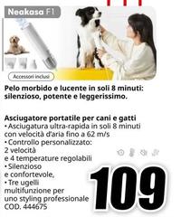 Asciugatore Portatile Per Cani E Gatti