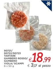Tartare Gambero Rosso/Gambero Viola/Scampi