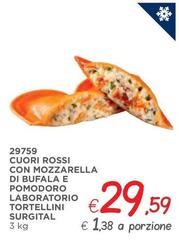 Rossi - Cuori  Con Mozzarella Di Bufala E Pomodoro Laboratorio Tortellini