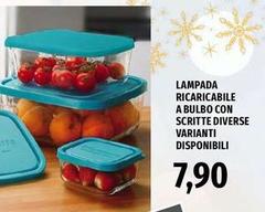 Lampada Ricaricabile A Bulbo Con Scrite Diverse