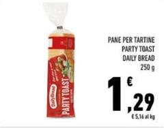 Daily bread - Pane Per Tartine Party Toast