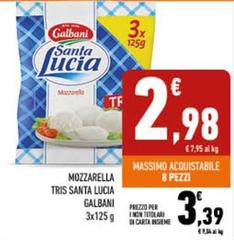 Galbani - Mozzarella Tris Santa Lucia