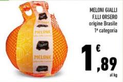 F.lli orsero - Meloni Gialli