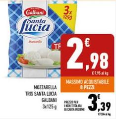 Galbani - Mozzarella Tris Santa Lucia
