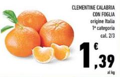 Calabria - Clementine  Con Foglia