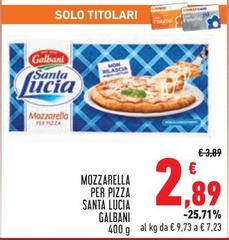 Galbani - Mozzarella Per Pizza Santa Lucia