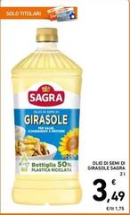Sagra - Olio Di Semi Di Girasole