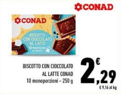 Conad - Biscotto Con Cioccolato Al Latte