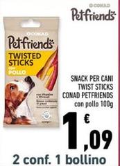 Conad - Petfriends Snack Per Cani Twist Sticks
