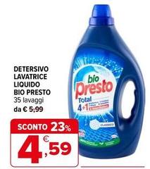 Bio Presto - Detersivo Lavatrice Liquido