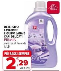 Primia - Detersivo Lavatrice Liquido Lana E Capi Delicati