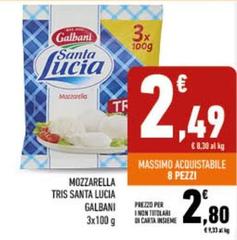 Galbani - Mozzarella Tris Santa Lucia