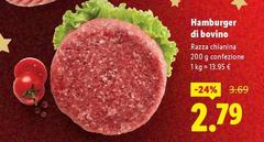 Hamburger Di Bovino