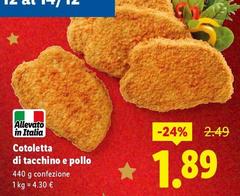 Cotoletta Di Tacchino E Pollo