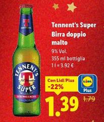 Tennent'S Super - Birra Doppio Malto