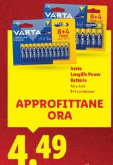 Varta - Longlife Power Batterie
