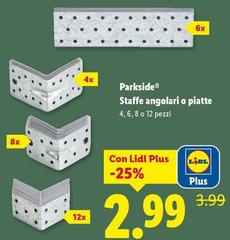 Parkside - Staffe Angolari O Piatte