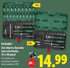 Parkside - Set Chiavi A Bussola Con Cricchetto, 37 O 39 Pezzi