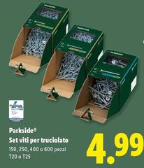 Parkside - Set Viti Per Truciolato