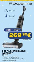 Rowenta - Scopa Ricaricabile Wet&Dry GZ-5035