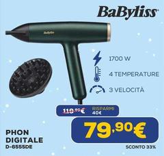 Babyliss - Phon Digitale D-6555DE
