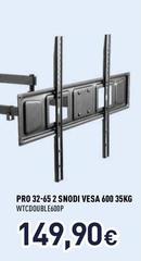 Ioplee - Supporti TV Pro 32-65 2 Snodi Vesa 600 35kg