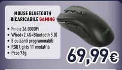 Ioplee - Mouse Bluetooth Ricaricabile Gaming