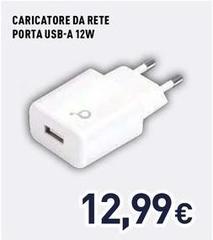 Ioplee - Caricatore Da Rete Porta Usb-a 12w 
