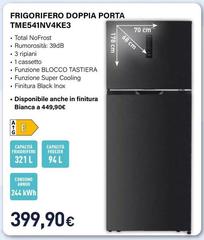 Electroline - Frigorifero Doppia Porta TME541NV4KE3