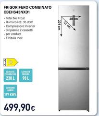 Electroline - Frigorifero Combinato CBEHS43NXD1