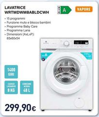 Electroline - Lavatrice WRTMDWM8ABLDCWH