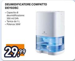 Electroline - Deumidificatore Compatto DEY035C