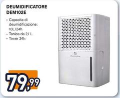 Electroline - DEM102E Deumidificatore 2,1 L 42 dB 245 W Bianco