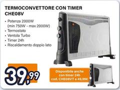 Electroline - Termoconvettore Con Timer CHE08V