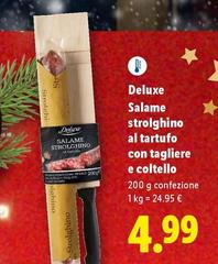 Deluxe - Salame Strolghino Al Tartufo Con Tagliere E Coltello