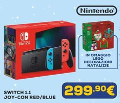 Nintendo - Switch 1.1 Joy-Con Red/ Blue