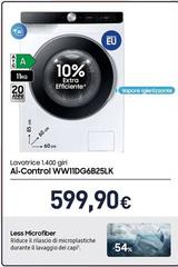 Samsung - Lavatrice 1.400 Giri Ai-Control WW11DG6B25LK