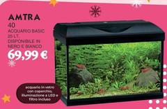 Amtra - Acquario Basic Disponibile In Nero E Bianco