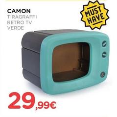 Camon -  Tiragraffi Retro Tv Verde