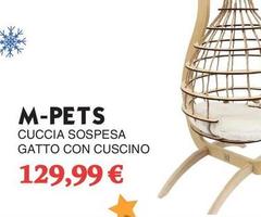 M-Pets - Cuccia Sospesa Gatto Con Cuscino